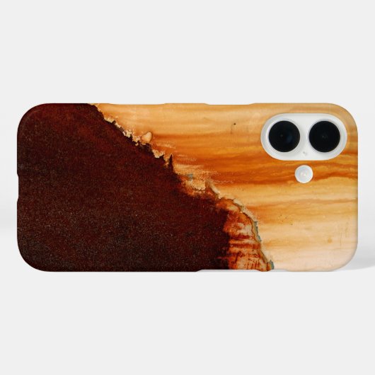 錆びアートクールおもしろいユニーク写真 Case-Mate iPhoneケース (裏面 (横))