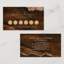 錆びエレガント金ゴールド大理石アゲイト ロイヤリティカード