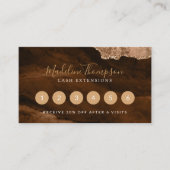 錆びエレガント金ゴールド大理石アゲイト ロイヤリティカード (正面)