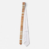 錆びオレンジとクリーム ネクタイ (裏面)