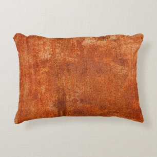 錆びグランジた金属テクスチャさびた腐食とo アクセントクッション