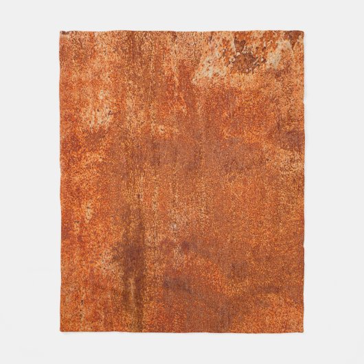 錆びグランジた金属テクスチャさびた腐食とo フリースブランケット (正面)