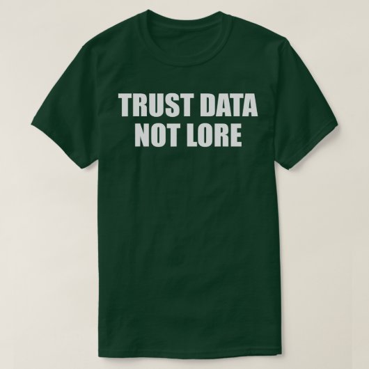 錆びデータは伝承ではない Tシャツ (デザイン正面)