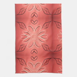 錆びファンシーた珊瑚を持つハンドタオル キッチンタオル