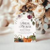 錆びフローラカボチャブライダルシャワー 招待状