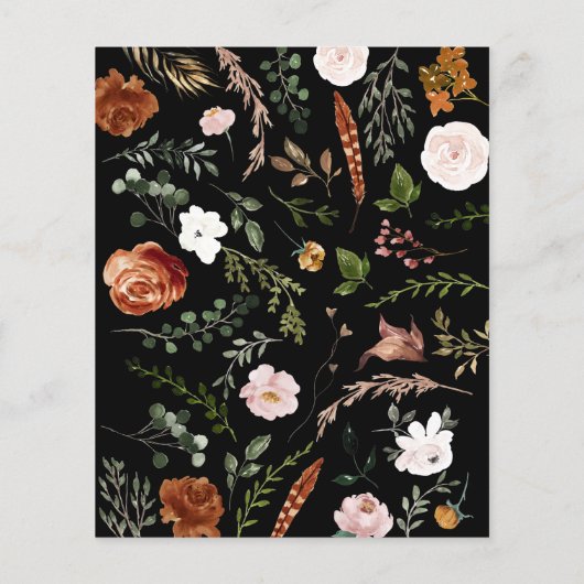 錆びフローラ素朴なブライダルシャワー誰がゲームと言った (裏面)