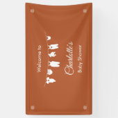 錆びミニマル男女兼用主義の赤ちゃん 横断幕 (縦)