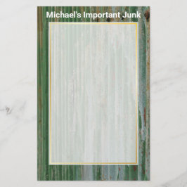 錆び付き波付鉄切除機紙 便箋