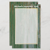 錆び付き波付鉄切除機紙 便箋 (正面/裏面)