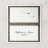 錆び付動揺していた金属製フレーム護衛カード プレイスカード (外部開封)