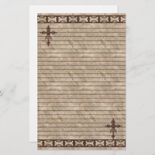 錆び十字固定 便箋 (正面/裏面)