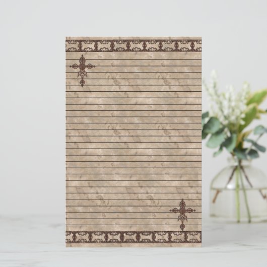 錆び十字固定 便箋 (スタンド正面)