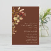 錆び山花秋秋の写真Webサイ結婚ト 招待状 (スタンド正面)