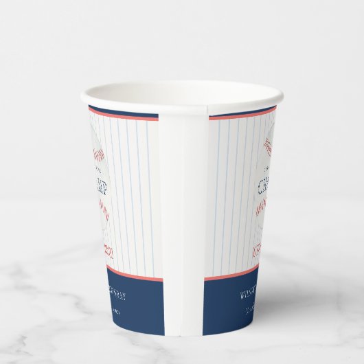 錆び我々の小さなチャンプベースボールエイジ誕生日 紙コップ (右)