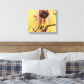 錆び抽象芸術アーカッコいいトおもしろいユニーク キャンバスプリント (インサイチュ (寝室))