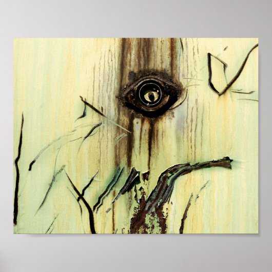 錆び抽象芸術アーカッコいいトおもしろいユニーク ポスター (正面)