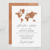 錆び水のカラーワールドマップ結婚の旅行 (正面/裏面)