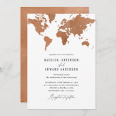 錆び水のカラーワールドマップ結婚の旅行 (正面/裏面)