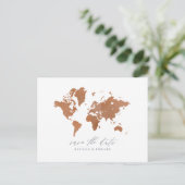 錆び水のカラーワールドマップ結婚の発表 シーズンポストカード (スタンド正面)