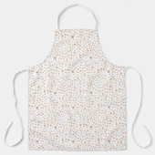錆び紙吹雪水色ドットキッチンエプロン エプロン (正面)