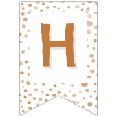 錆び紙吹雪水色ドット束フラグ バンティングフラッグ (第2の旗)