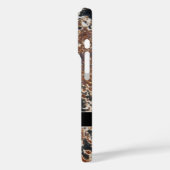 錆び素朴た金属抽象芸術テクスチャ名前をカスタムする Case-Mate iPhoneケース (裏面 / 左)