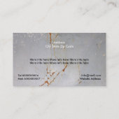 錆び絵を描た、腐食した金属、テクスチャカスタム 名刺 (裏面)