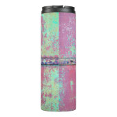 錆び絵を描の付いた古い緑の壁。グランジr タンブラー (裏面)