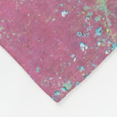 錆び絵を描の付いた古い緑の壁。グランジr フリースブランケット (角)