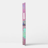 錆び絵を描の付いた古い緑の壁。グランジr Case-Mate iPhoneケース (裏面 / 右)