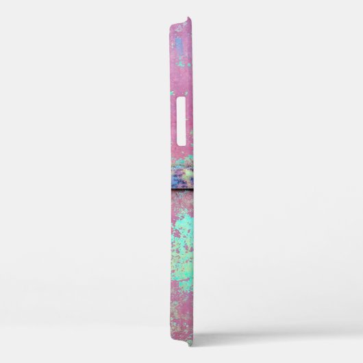 錆び絵を描の付いた古い緑の壁。グランジr Case-Mate iPhoneケース (裏面 / 右)