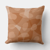 錆び色ジオメトリックなアーストーン クッション (正面)