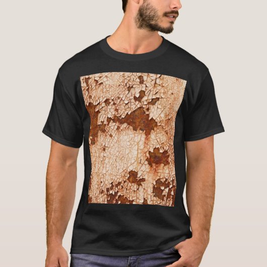 錆び質感：風化した表面背景。 Tシャツ (正面)