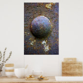 錆び鋼工業用リベット ポスター (キッチン)