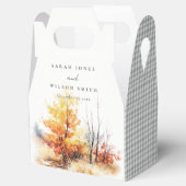 錆び黄色の秋の秋ランドスケープ結婚プレイズ フェイバーボックス (オープン)