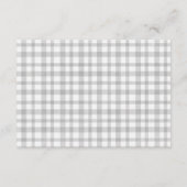 錆び黄色の秋の風景ウェディングレセプション エンクロージャーカード (裏面)