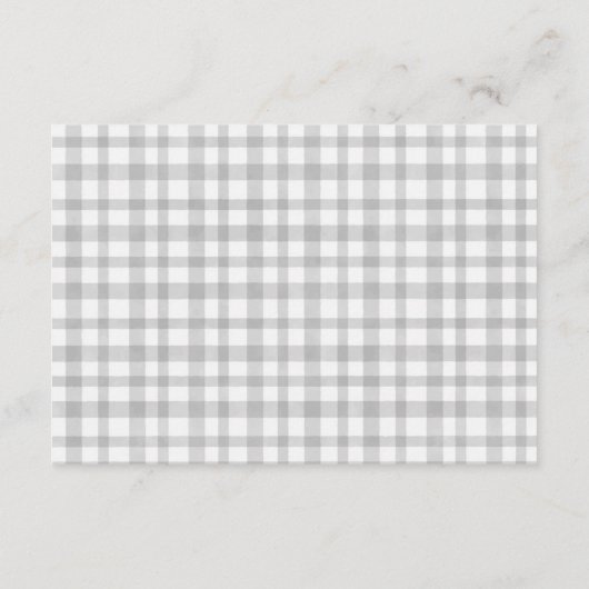 錆び黄色の秋の風景ウェディングレセプション エンクロージャーカード (裏面)