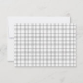 錆び黄色の秋の風景ウェディングレセプション 出欠カード (裏面)