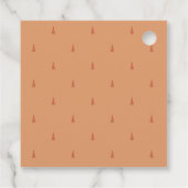 錆オレンジイエロー秋ツリーズモノグラム結婚ズ フェイバータグ (裏面)