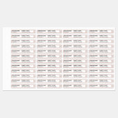 錆オレンジグリッター縁どリップティントグロス製品 ラベル (シート)