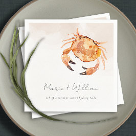 錆オレンジサンド沿岸カ航海のニ結婚ズ スタンダードカクテルナプキン