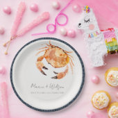 錆オレンジサンド沿岸カ航海のニ結婚ズ ペーパープレート (パーティー)