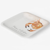 錆オレンジサンド沿岸カ航海のニ結婚ズ ペーパープレート (傾斜あり)