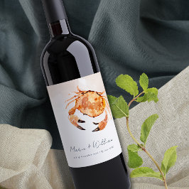 錆オレンジサンド沿岸カ航海のニ結婚ズ ワインラベル