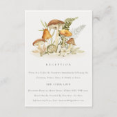 錆オレンジマッシュルームファーンウェディングレセプション エンクロージャーカード (正面)