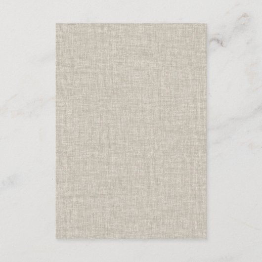 錆オレンジマッシュルームファーンウェディングレセプション エンクロージャーカード (裏面)