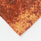 錆グランジびた金属組織、錆び、酸化されたメット フリースブランケット (角)