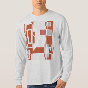 錆グレーダスティバラ幾何学的MCMルック抽象芸術 Tシャツ