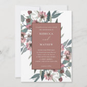 錆ピンクユーカリフローラ発願リニューアル招待状 サンキューカード (正面)