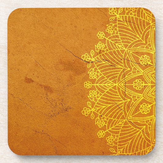 錆マンダラ禅素朴体心霊 コースター (正面)